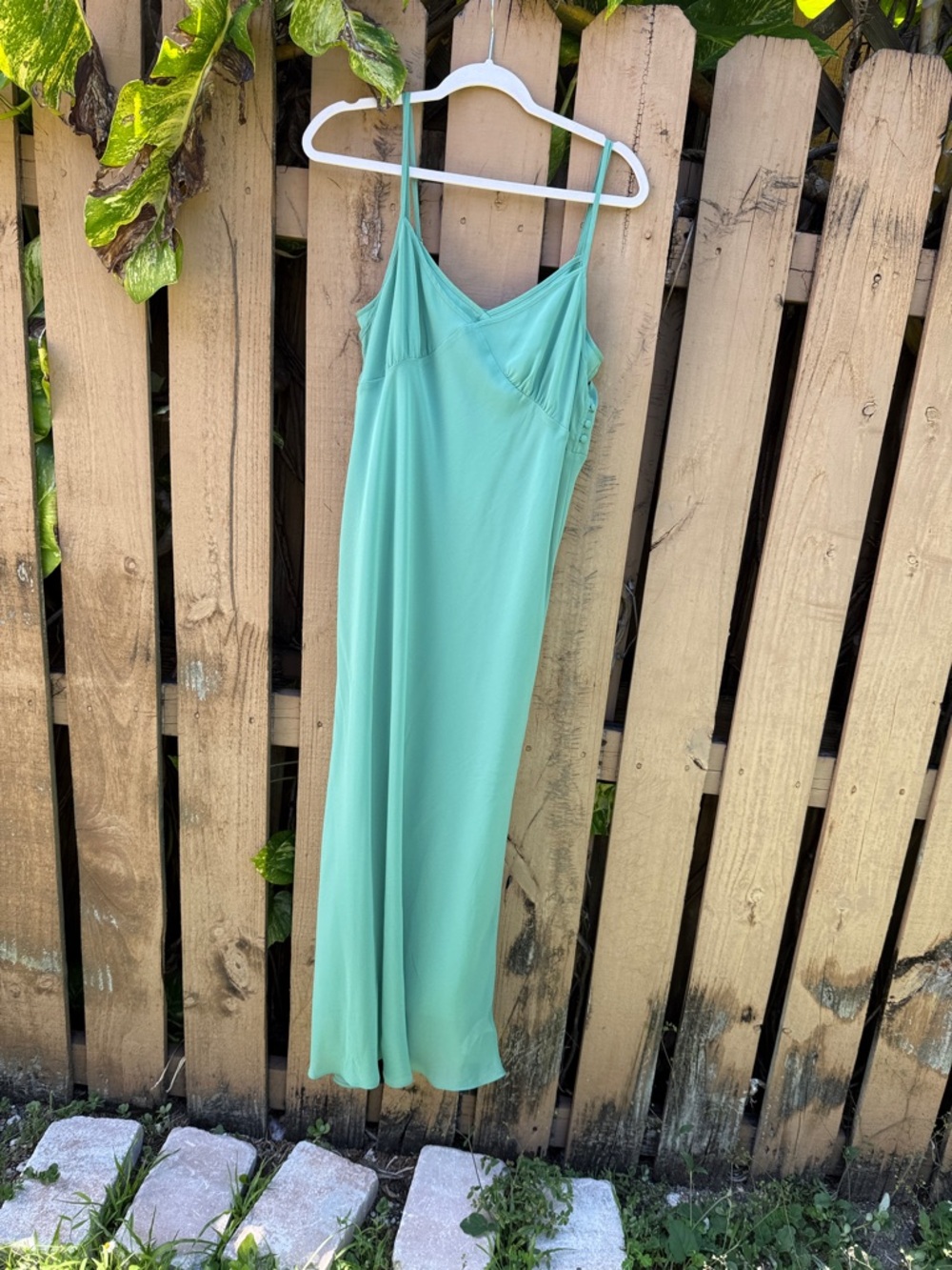 Madewell Mint Green Slip Dress